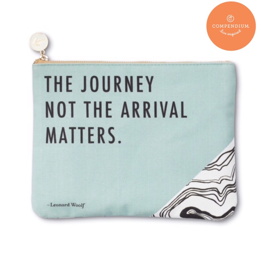 Compendium Pouch- The Journey not the Arrival Matters